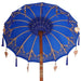 Elegant Garden Patio Umbrella - Blue and Brown | 250cm - Wooden Frame with Base VIDAXL - Little and Giant Explorers vidaXL