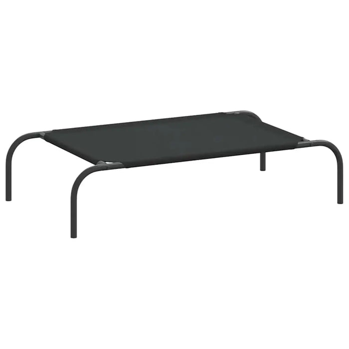Elevated Dog Bed in Black (90 x 50 x 20cm) - Little and Giant Explorers vidaXL