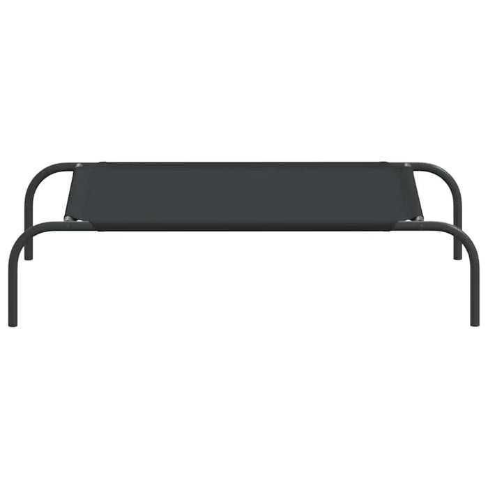 Elevated Dog Bed in Black (90 x 50 x 20cm) - Little and Giant Explorers vidaXL