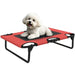 Elevated Dog Bed - Red | Portable Raised Pet Cot with Breathable Mesh - Up to 20kg PAWHUT - Little and Giant Explorers PawHut