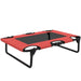 Elevated Dog Bed - Red | Portable Raised Pet Cot with Breathable Mesh - Up to 20kg PAWHUT - Little and Giant Explorers PawHut