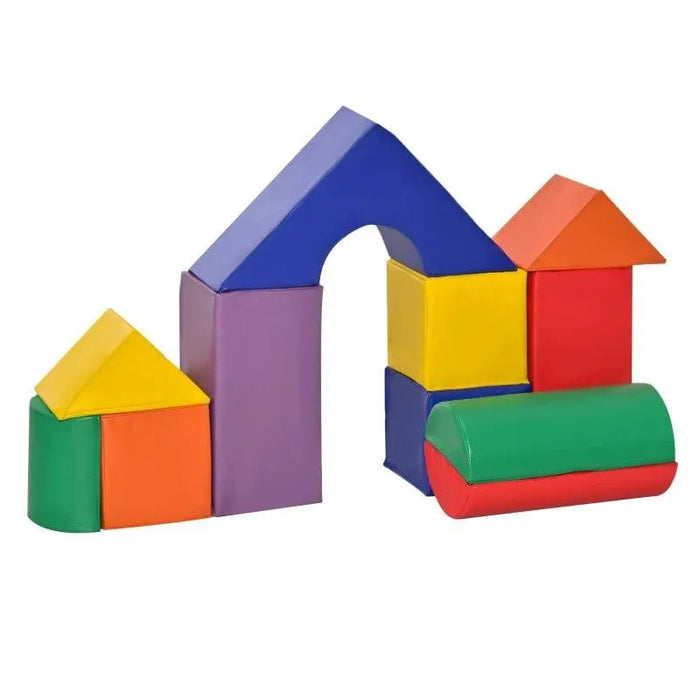 Eleven-Piece Soft Play Puzzle Play Blocks - Little and Giant Explorers HOMCOM