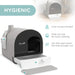 Enclosed Cat Litter Box - Light Grey | Hooded Cat Toilet with Odour Control PAWHUT - Little and Giant Explorers PawHut