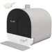 Enclosed Cat Litter Box - Light Grey | Hooded Cat Toilet with Odour Control PAWHUT - Little and Giant Explorers PawHut
