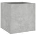 Engineered Wood Planter Box | Concrete Grey with Smooth Surface and Moisture Resistance - Little and Giant Explorers vidaXL