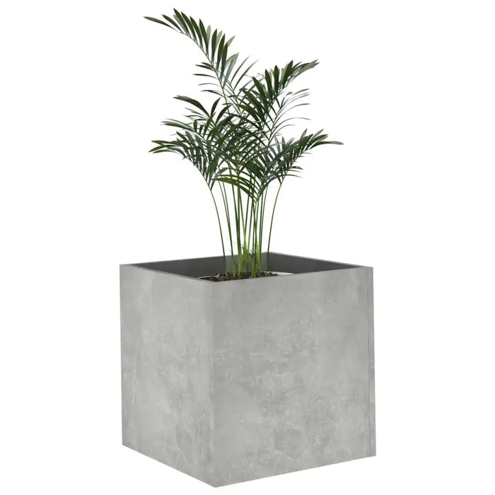 Engineered Wood Planter Box | Concrete Grey with Smooth Surface and Moisture Resistance - Little and Giant Explorers vidaXL
