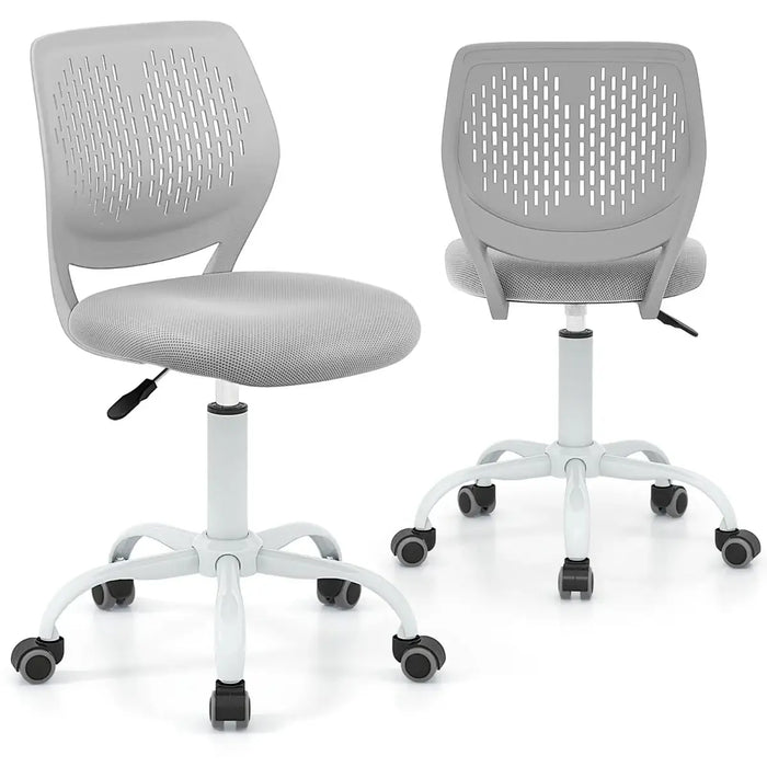 Ergonomic Children Study Chair - Grey | Adjustable Height and Mesh Back COSTWAY - Little and Giant Explorers Costway