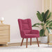 Ergonomic Modern Armchair – Wine Red Velvet | Steel Frame and Solid Rubber Wood Legs VIDAXL - Little and Giant Explorers