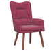 Ergonomic Modern Armchair – Wine Red Velvet | Steel Frame and Solid Rubber Wood Legs VIDAXL - Little and Giant Explorers