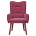 Ergonomic Modern Armchair – Wine Red Velvet | Steel Frame and Solid Rubber Wood Legs VIDAXL - Little and Giant Explorers