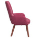 Ergonomic Modern Armchair – Wine Red Velvet | Steel Frame and Solid Rubber Wood Legs VIDAXL - Little and Giant Explorers