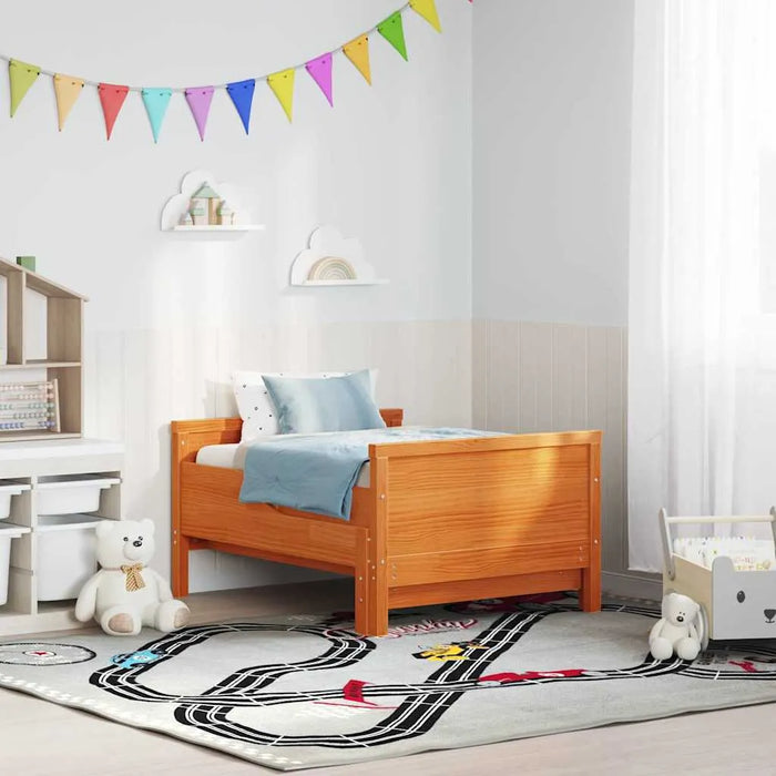 Extendable Bed Frame for Kids - Wax Brown | 80 x 130 / 165 / 200 cm VIDAXL - Little and Giant Explorers vidaXL