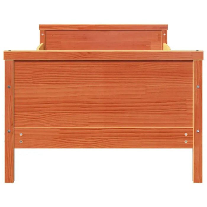 Extendable Bed Frame for Kids - Wax Brown | 80 x 130 / 165 / 200 cm VIDAXL - Little and Giant Explorers vidaXL