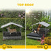 Extendable Elevated Dog Bed | Rattan Dog House with Cushion - Little and Giant Explorers PawHut