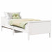 Extendable Kids Rectangular Bed Frame - White Finish | 80 x 130 / 165 / 200 cm VIDAXL - Little and Giant Explorers vidaXL