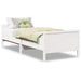 Extendable Kids Rectangular Bed Frame - White Finish | 80 x 130 / 165 / 200 cm VIDAXL - Little and Giant Explorers vidaXL