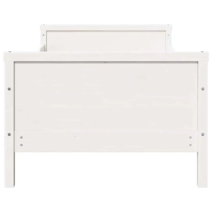 Extendable Kids Rectangular Bed Frame - White Finish | 80 x 130 / 165 / 200 cm VIDAXL - Little and Giant Explorers vidaXL