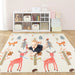 Extra Large Baby Floor Mat with Carry Bag - Deer/Giraffe Design (200 x 180cm) - Little and Giant Explorers Costway