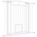 Extra Tall and Wide Pet Gate with Cat Door | 96cm High - Double Lock System PAWHUT - Little and Giant Explorers PawHut