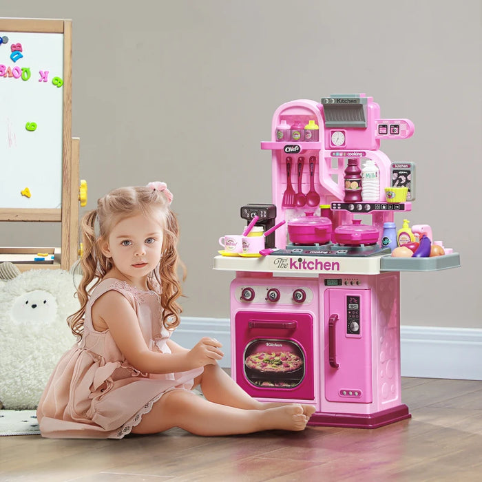 Kids Toy Kitchen with 33 Accessories