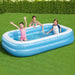 Family Rectangular Inflatable Pool (262 x 175 x 51cm) - Little and Giant Explorers Bestway