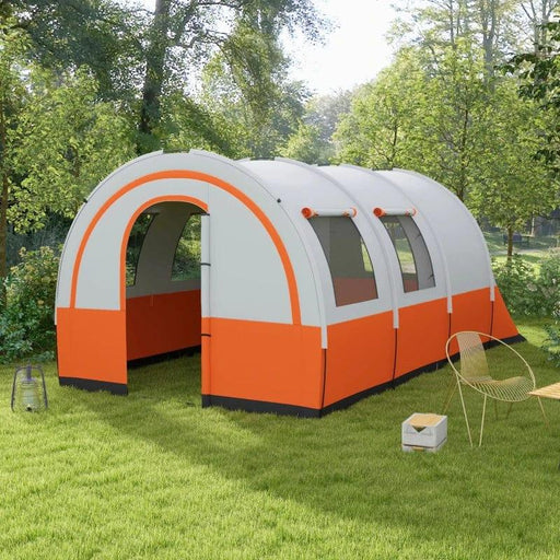 Family Tent with Living, Bedroom and Carry Bag Included (5-6 persons) - Little and Giant Explorers Outsunny