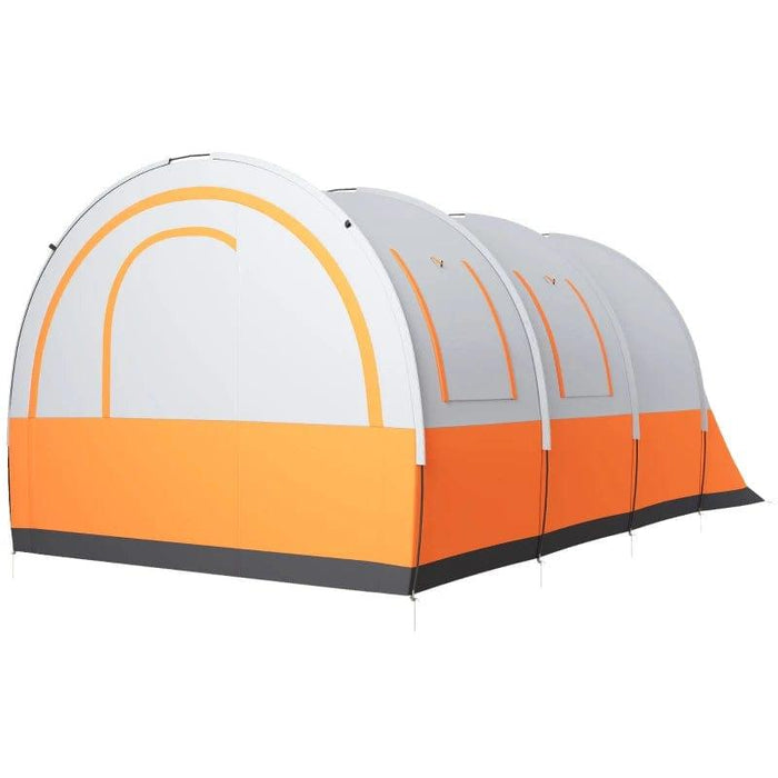 Family Tent with Living, Bedroom and Carry Bag Included (5-6 persons) - Little and Giant Explorers Outsunny