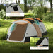 Family Tunnel Tent (3-4 persons) - Little and Giant Explorers Outsunny