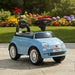 Fiat 500 Ride-On Car - Blue | Officially Licensed Toddler Push Car with Storage VIDAXL - Little and Giant Explorers