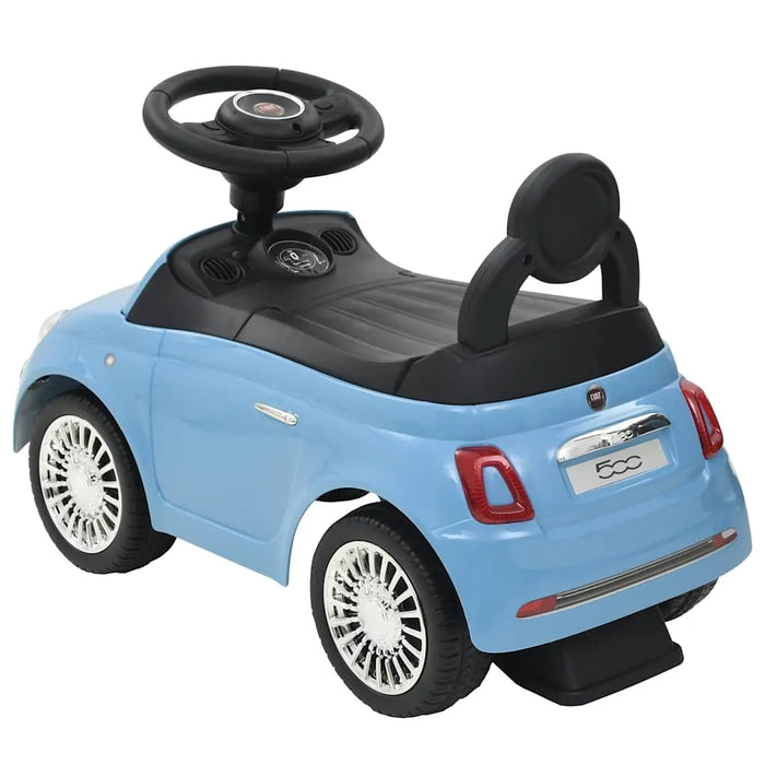 Fiat 500 Ride-On Car - Blue | Officially Licensed Toddler Push Car with Storage VIDAXL - Little and Giant Explorers