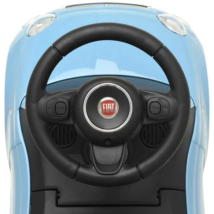 Fiat 500 Ride-On Car - Blue | Officially Licensed Toddler Push Car with Storage VIDAXL - Little and Giant Explorers