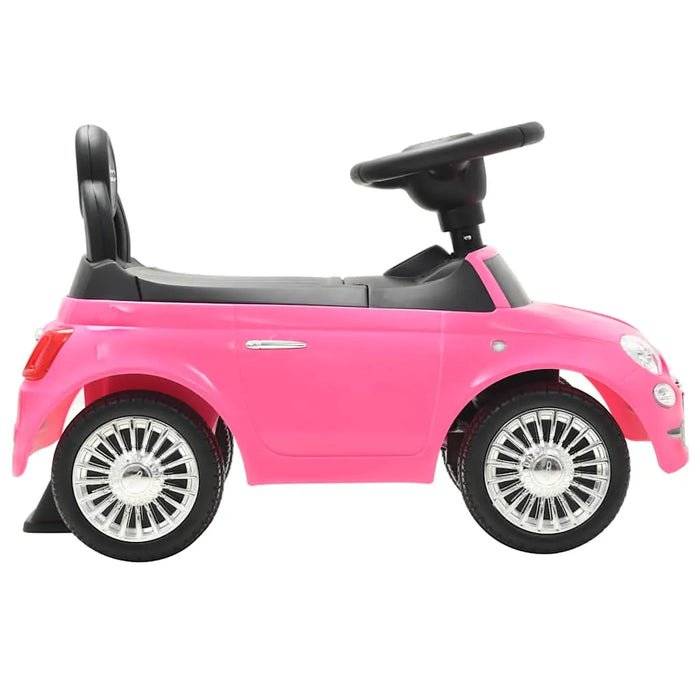 Fiat 500 Ride-On Car - Pink | Officially Licensed Toddler Push Car with Storage VIDAXL - Little and Giant Explorers
