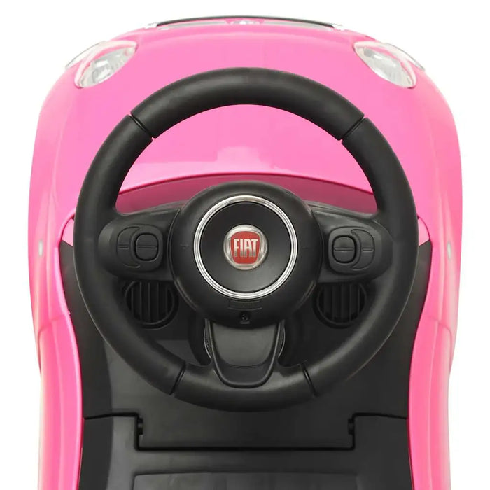 Fiat 500 Ride-On Car - Pink | Officially Licensed Toddler Push Car with Storage VIDAXL - Little and Giant Explorers