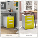 Filing Cabinet | 3 Drawers and Anti-Tilt System (Yellow Edition) - Little and Giant Explorers Vinsetto