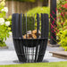 Fire Basket 'Baylor' in Black - Little and Giant Explorers RedFire