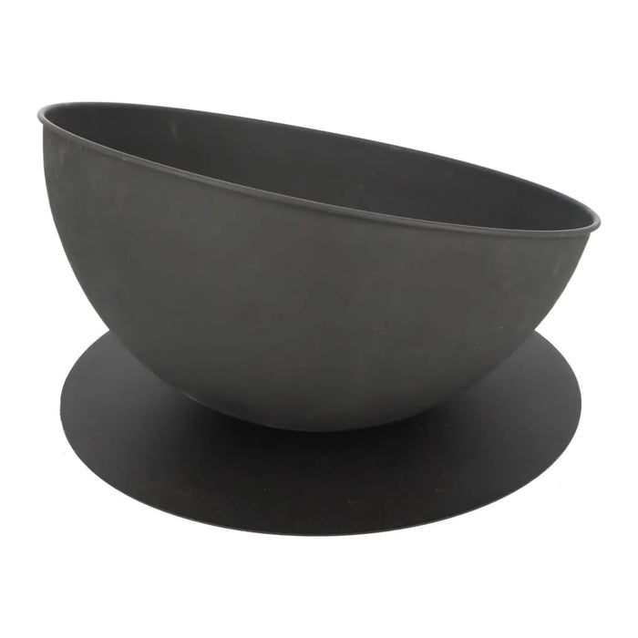 Fire Bowl Sloping On Disc in Black - Little and Giant Explorers Esschert Design