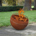 Fire Pit Ball 'Stripes' in Rust - Little and Giant Explorers Esschert Design