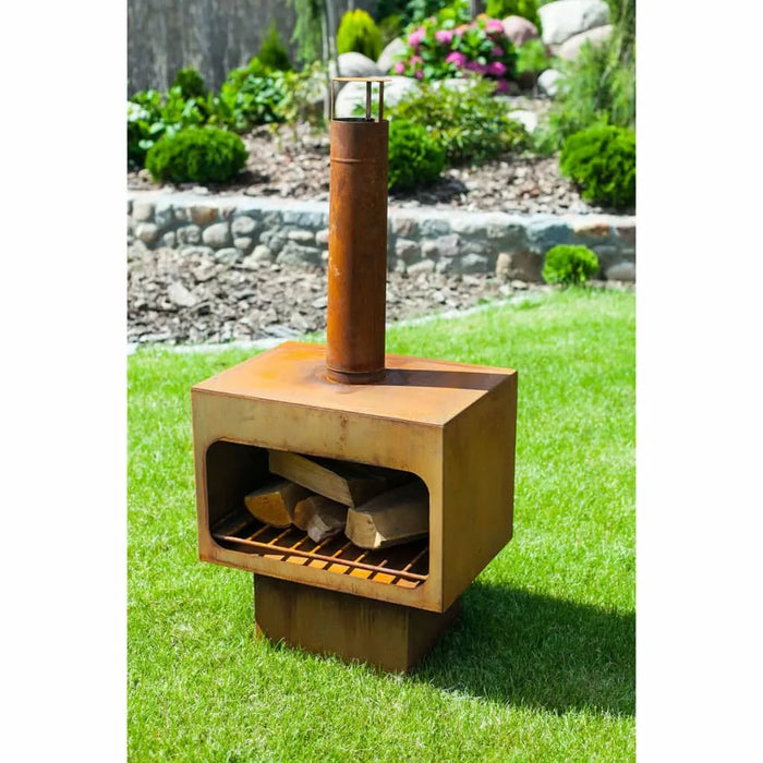 Fireplace 'Jersey XL' in Steel Rust - Little and Giant Explorers RedFire