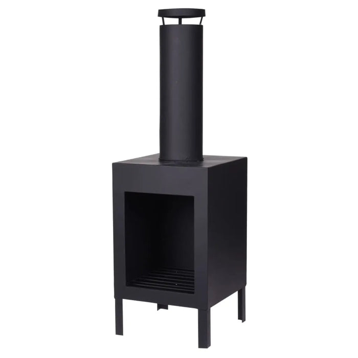 Fireplace with Chimney in Black 100cm - Little and Giant Explorers ProGarden