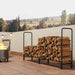 Firewood Log Storage Rack with Waterproof Cover | 200x99cm - 0.6m³ Capacity OUTSUNNY - Little and Giant Explorers Outsunny