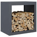 Firewood Rack in Anthracite (60 x 40 x 60cm) - Little and Giant Explorers vidaXL