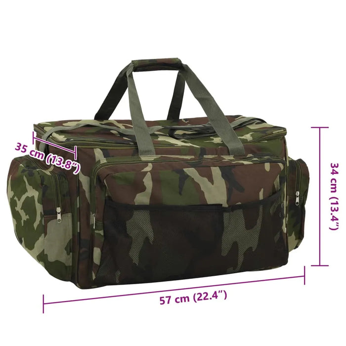 Fishing Bag – Camouflage | Waterproof Tackle Bag with Adjustable Shoulder Strap VIDAXL - Little and Giant Explorers vidaXL
