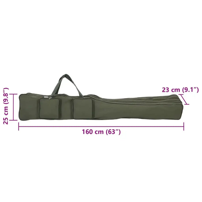 vidaXL Fishing Rod Bag Dark Green 160 cm Oxford Fabric - Little and Giant Explorers Little and Giant Explorers