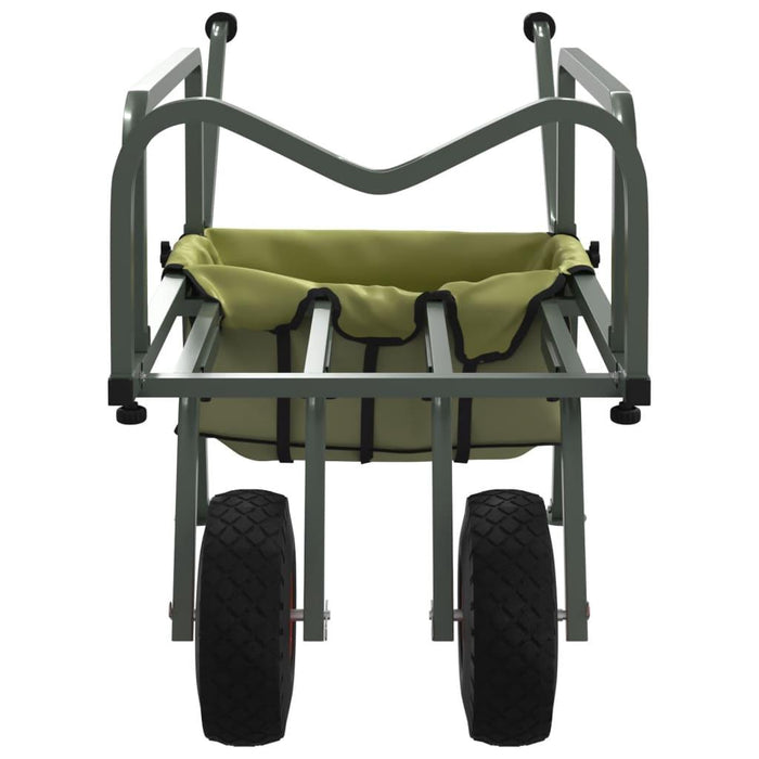 Fishing Trolley with 2 Wheels in Green - Little and Giant Explorers vidaXL