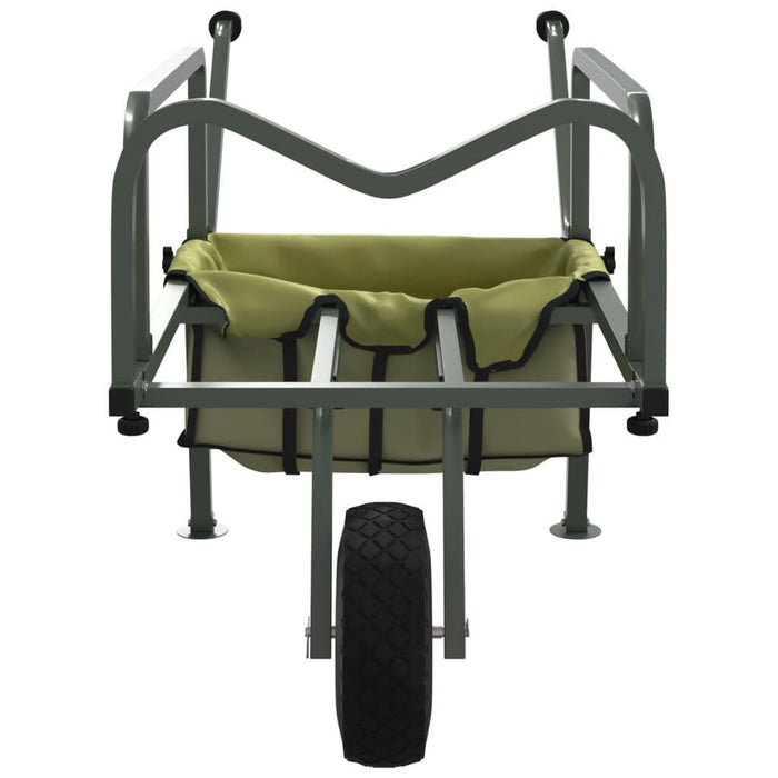 Fishing Trolley with 1 Wheel in Green - Little and Giant Explorers vidaXL