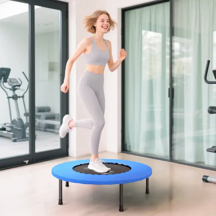 Fitness Trampoline – 81cm Mini Rebounder | 28 Safety Springs - Foldable Design HOMCOM - Little and Giant Explorers HOMCOM