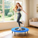 Fitness Trampoline – 81cm Mini Rebounder | 28 Safety Springs - Foldable Design HOMCOM - Little and Giant Explorers HOMCOM