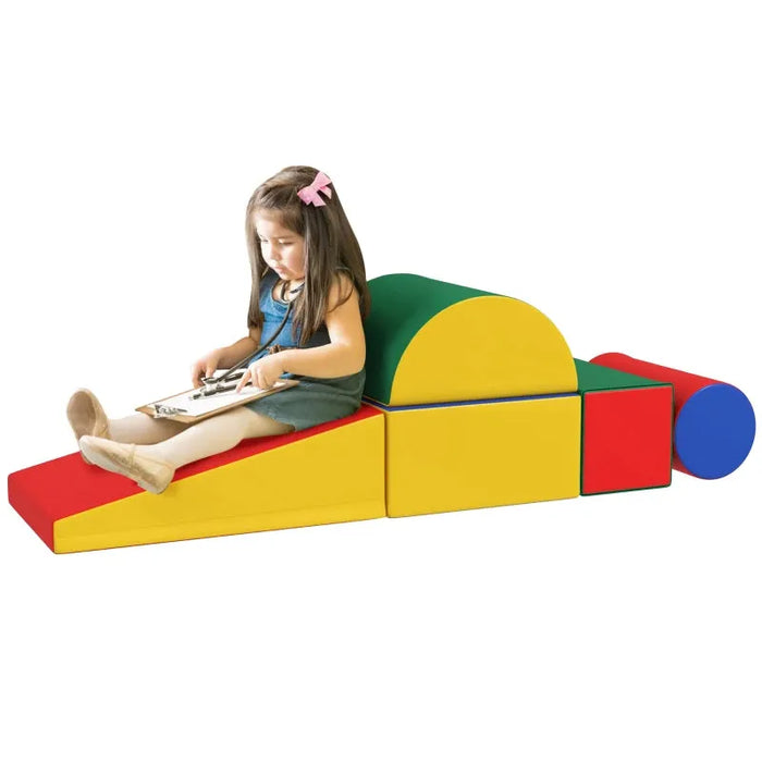 Five-Piece Soft Play Climb and Crawl - Little and Giant Explorers HOMCOM