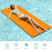 Floating Water Pad – Orange | Tear-Resistant Floating Mat with Rolling Pillow COSTWAY - Little and Giant Explorers Costway