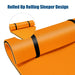 Floating Water Pad – Orange | Tear-Resistant Floating Mat with Rolling Pillow COSTWAY - Little and Giant Explorers Costway